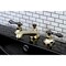 Kingston Brass NS4466AL 8" Widespread Bathroom Faucet, Brass/Black Stainless Steel NS4466AL - alternate 4